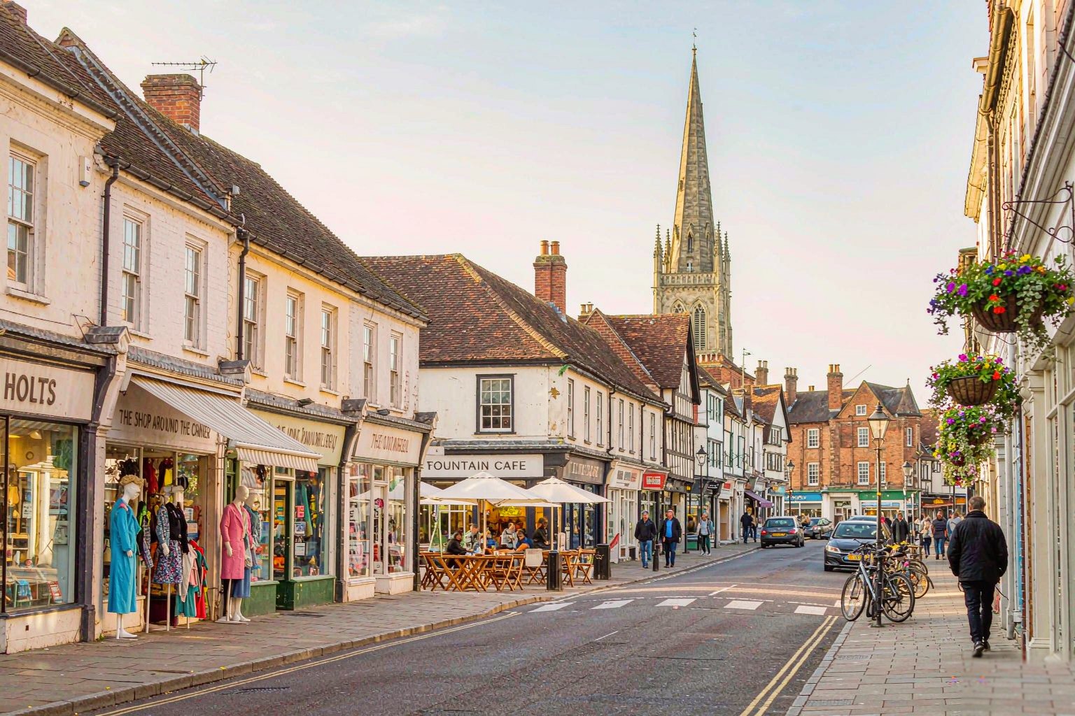 Home Market town high street with independent shops